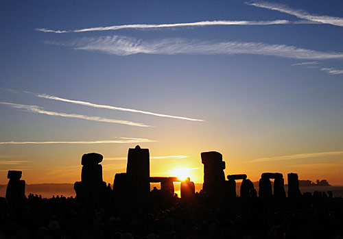 Stonehenge – západ slunce